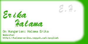 erika halama business card